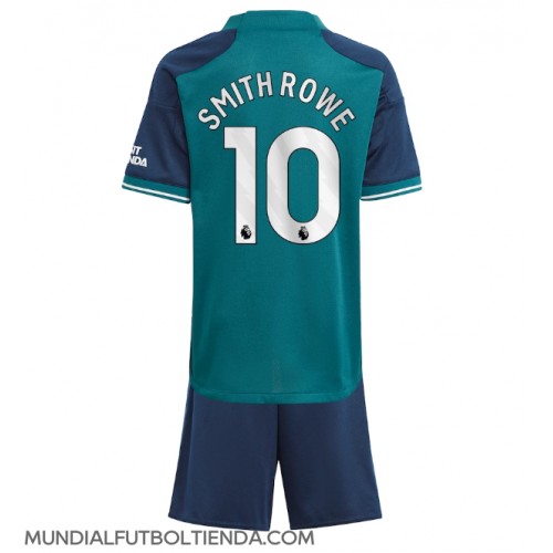 Camiseta Arsenal Emile Smith Rowe #10 Tercera Equipación Replica 2023-24 para niños mangas cortas (+ Pantalones cortos)